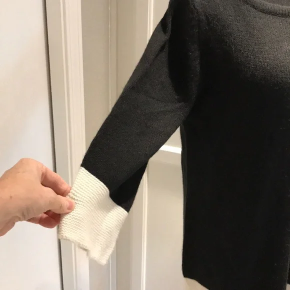 H&M black and cream sweater - Picture 4 of 8